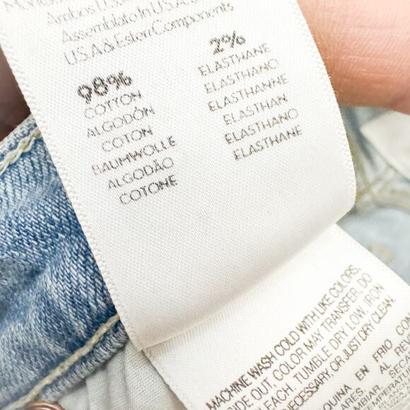 Mother Superior The Insider Crop Step Fray Thanks, Again Racer Denim Jean Sz 24 - Picture 8 of 10